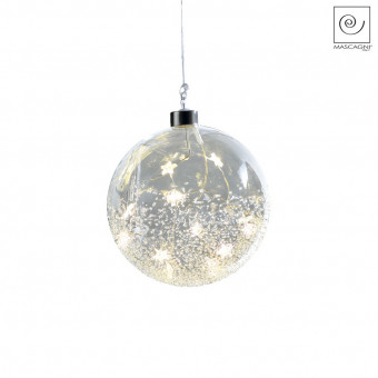 Новогодний декор Елочный Led-шарик, d15 см